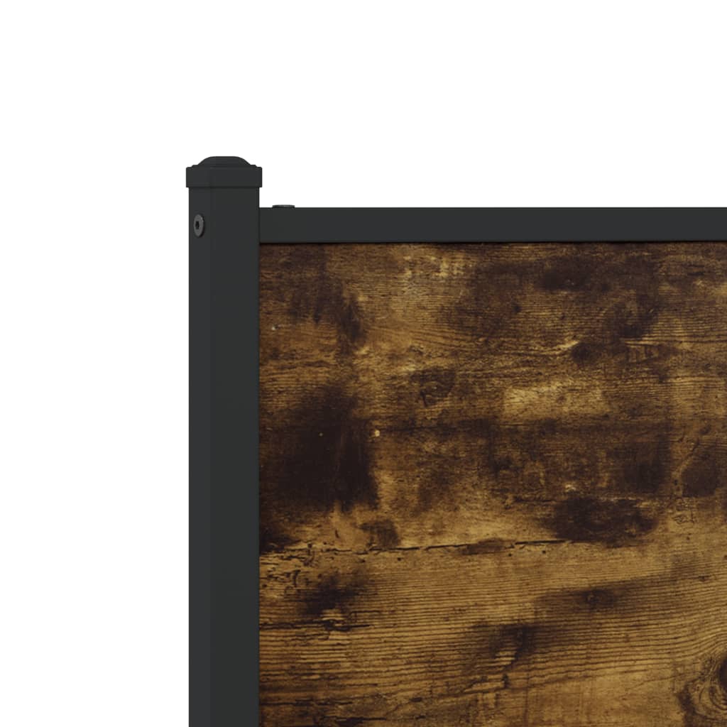 vidaXL Κεφαλάρι Καπνιστή Δρυς 80 εκ. Επεξεργασμένο Ξύλο/Ατσάλι