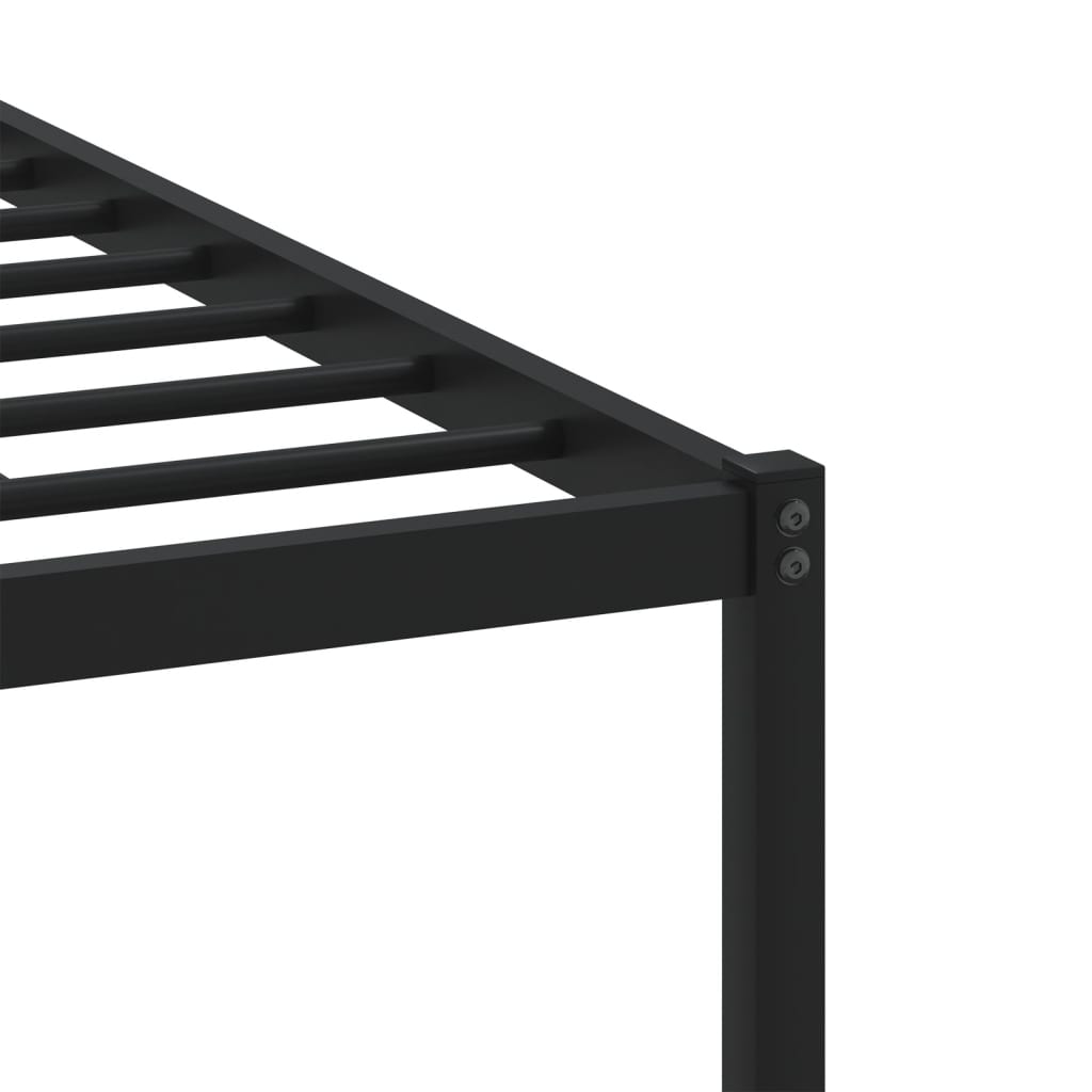 vidaXL Σκελετός Κρεβ. Χωρίς Στρώμα Καφέ Δρυς 160x200 εκ. Μεταλλικό