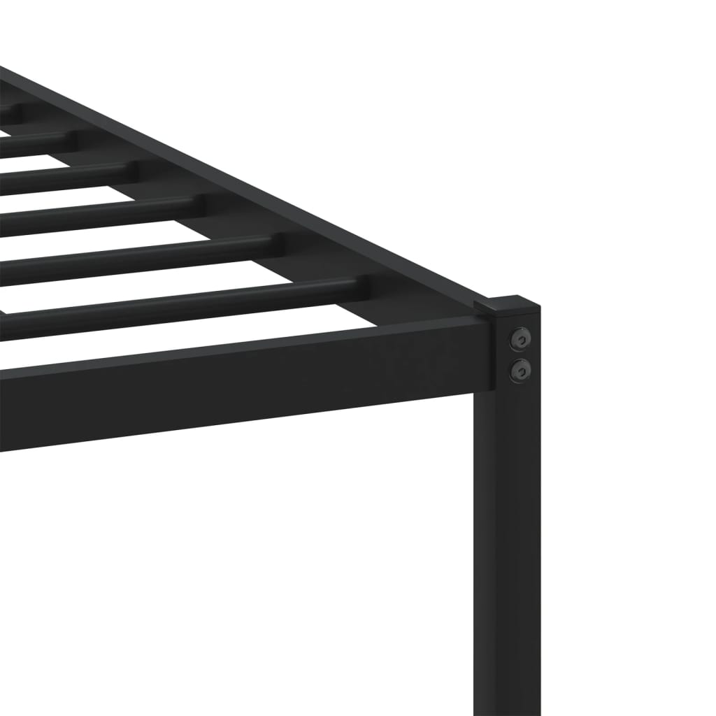 vidaXL Σκελετός Κρεβ. Χωρίς Στρώμα Καφέ Δρυς 183x213 εκ. Μεταλλικό