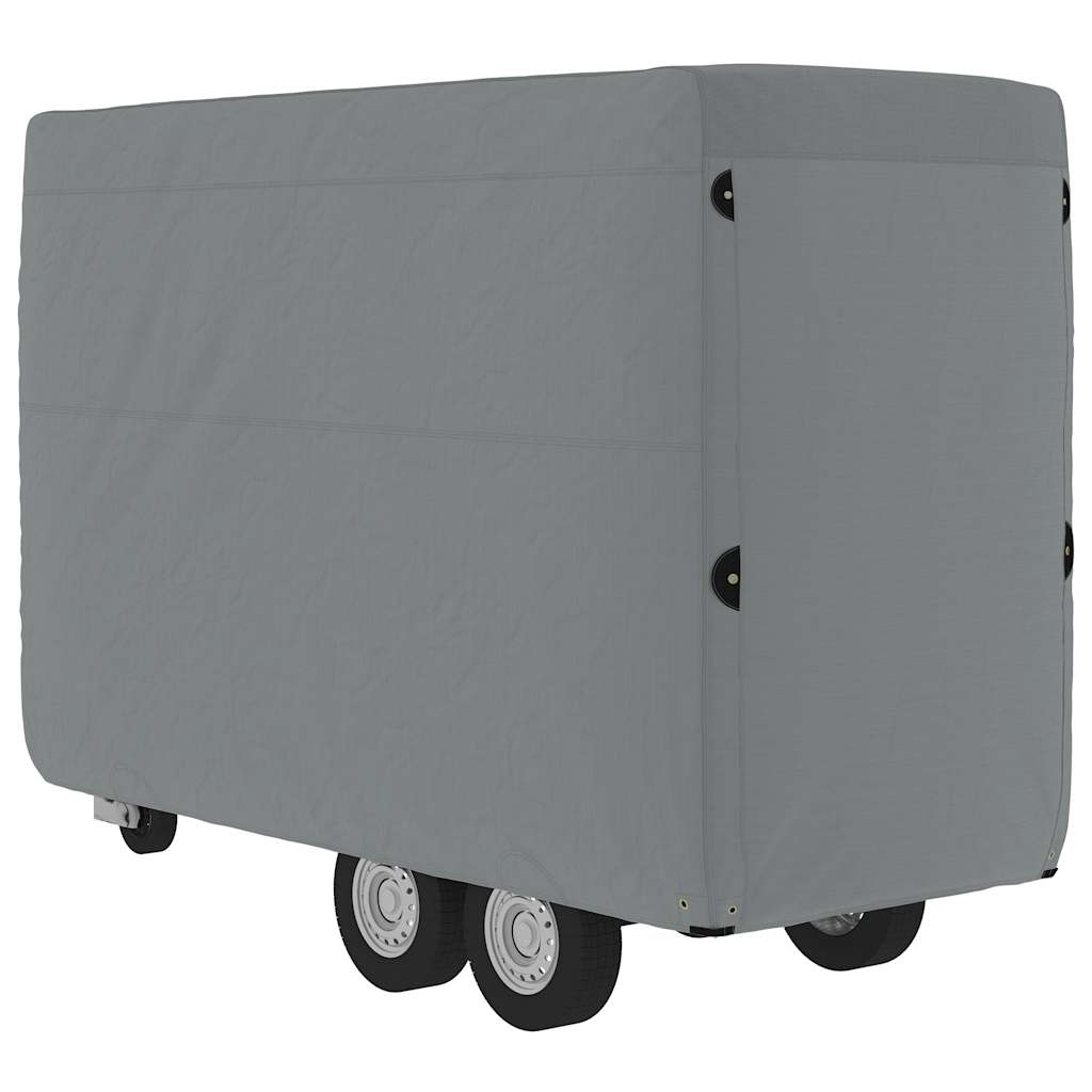 vidaXL Κάλυμμα ρυμουλκούμενου αλόγου γκρι μη υφασμένο ύφασμα