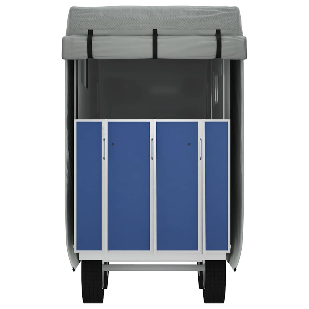 vidaXL Κάλυμμα ρυμουλκούμενου αλόγου γκρι μη υφασμένο ύφασμα