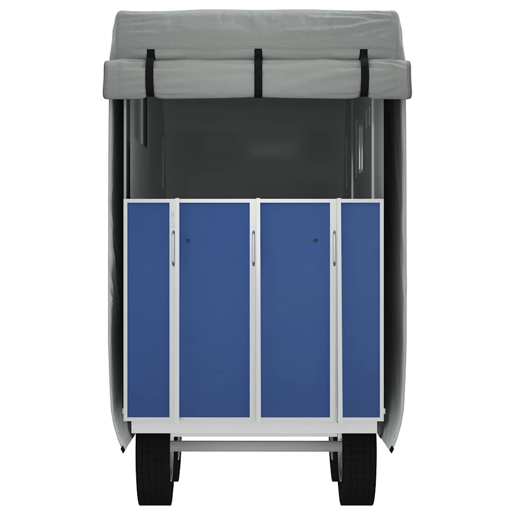 vidaXL Κάλυμμα ρυμουλκούμενου αλόγου γκρι μη υφασμένο ύφασμα