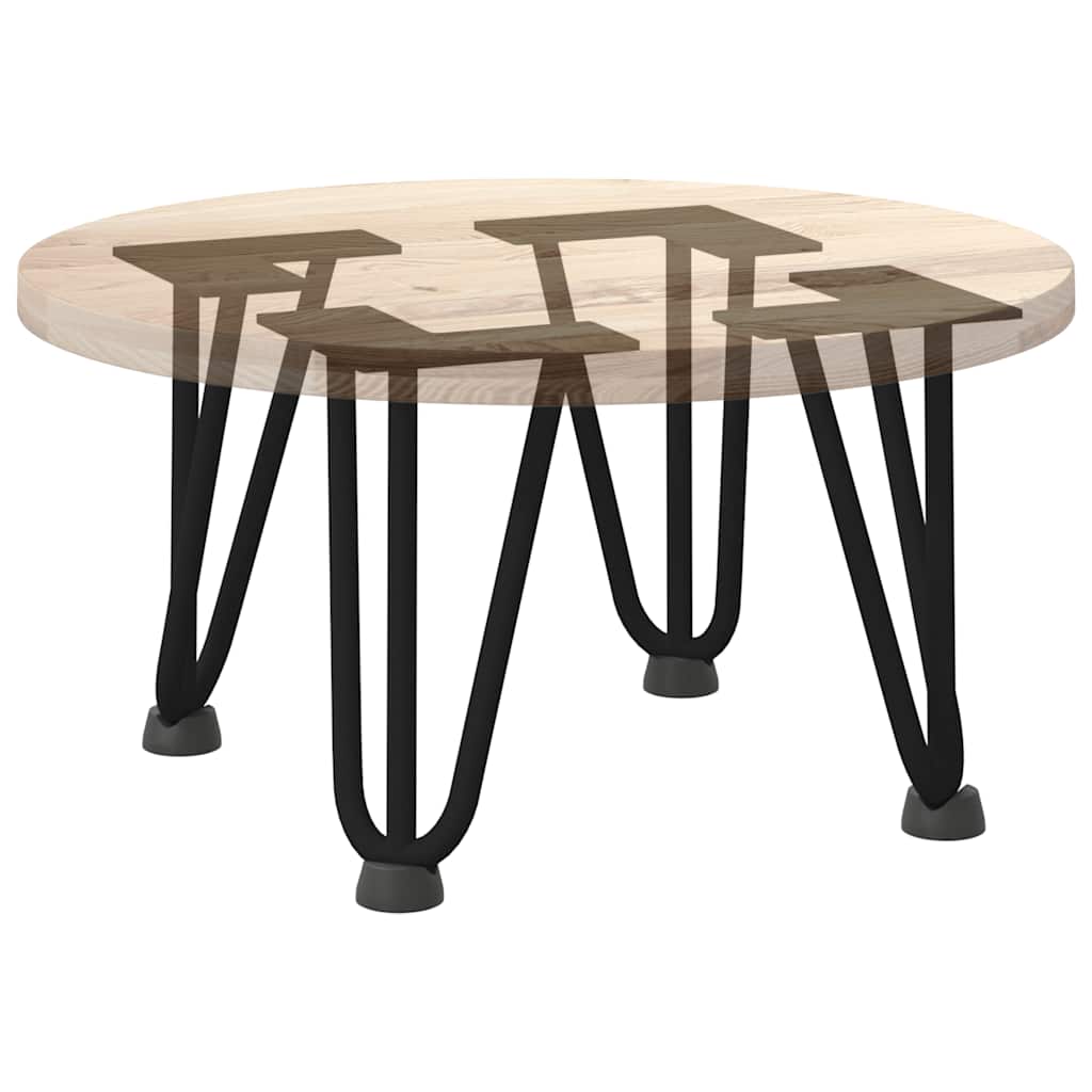 vidaXL Πόδια Φουρκέτας για Τραπεζάκι Σαλονιού 4 τεμ. Μαύρο 20 εκ. από Μασίφ Ατσάλι