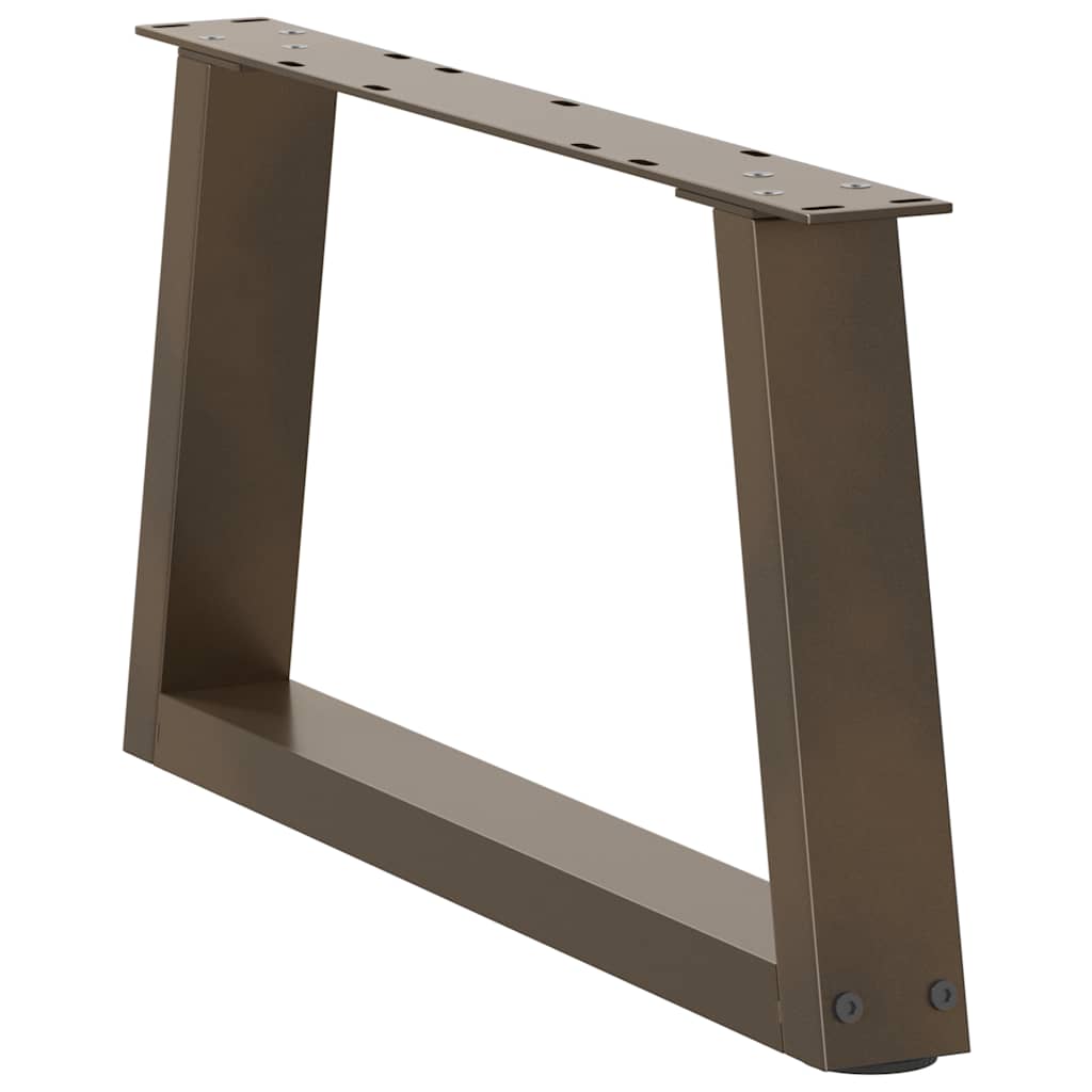 vidaXL Πόδια Τραπεζιού Σαλονιού 2 τεμ. Σχήμα V από Φυσικό Ατσάλι 70x(30-31,3) εκ. Ατσάλι