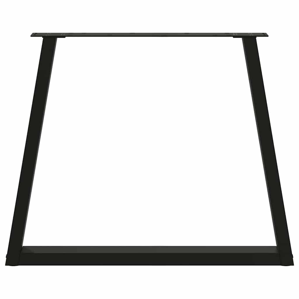vidaXL Πόδια Τραπεζαρίας Σχήματος V 2 τεμ. Μαύρο 70x(72-73,3) εκ. Ατσάλι