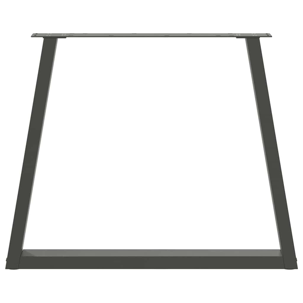vidaXL Πόδια Τραπεζαρίας Σχήματος V 2 τεμ. Ανθρακί 80x(72-73,3) εκ. Ατσάλι