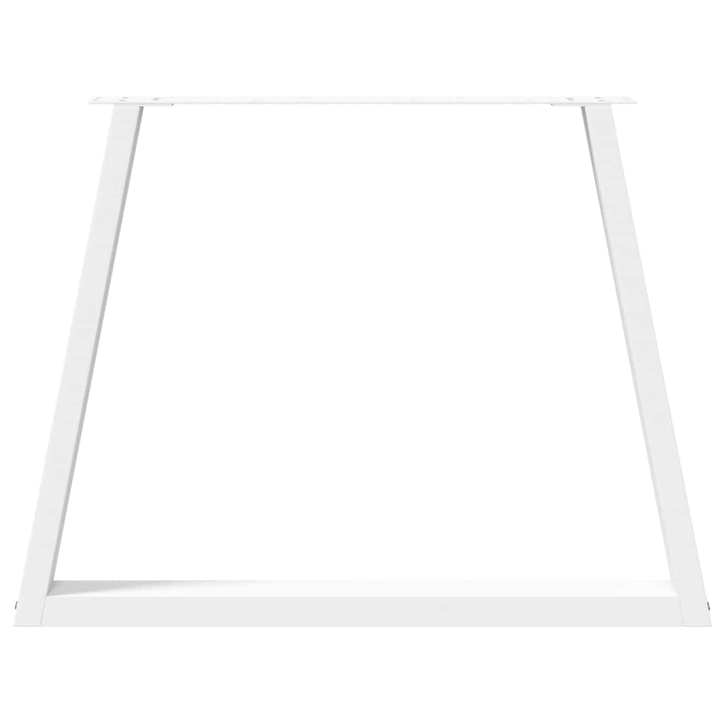 vidaXL Πόδια Τραπεζαρίας Σχήματος V 2 τεμ. Λευκά 100x (72-73,3) εκ. Ατσάλι