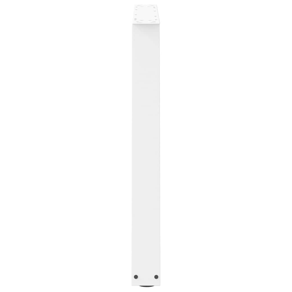 vidaXL Πόδια Τραπεζαρίας Σχήματος V 2 τεμ. Λευκά 100x (72-73,3) εκ. Ατσάλι