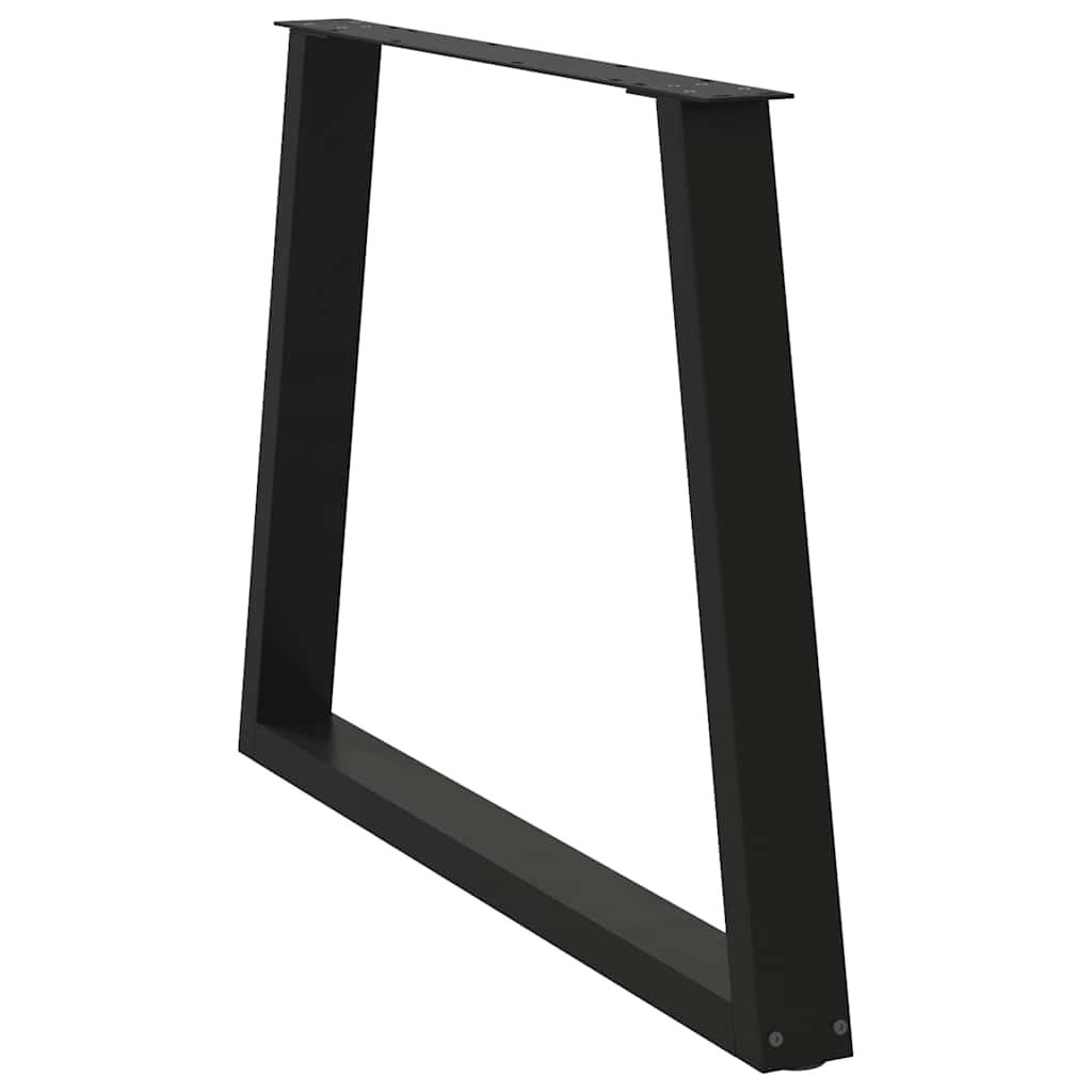 vidaXL Πόδια Τραπεζαρίας Σχήματος V 3 τεμ. Μαύρο 100x (72-73,3) εκ. Ατσάλι