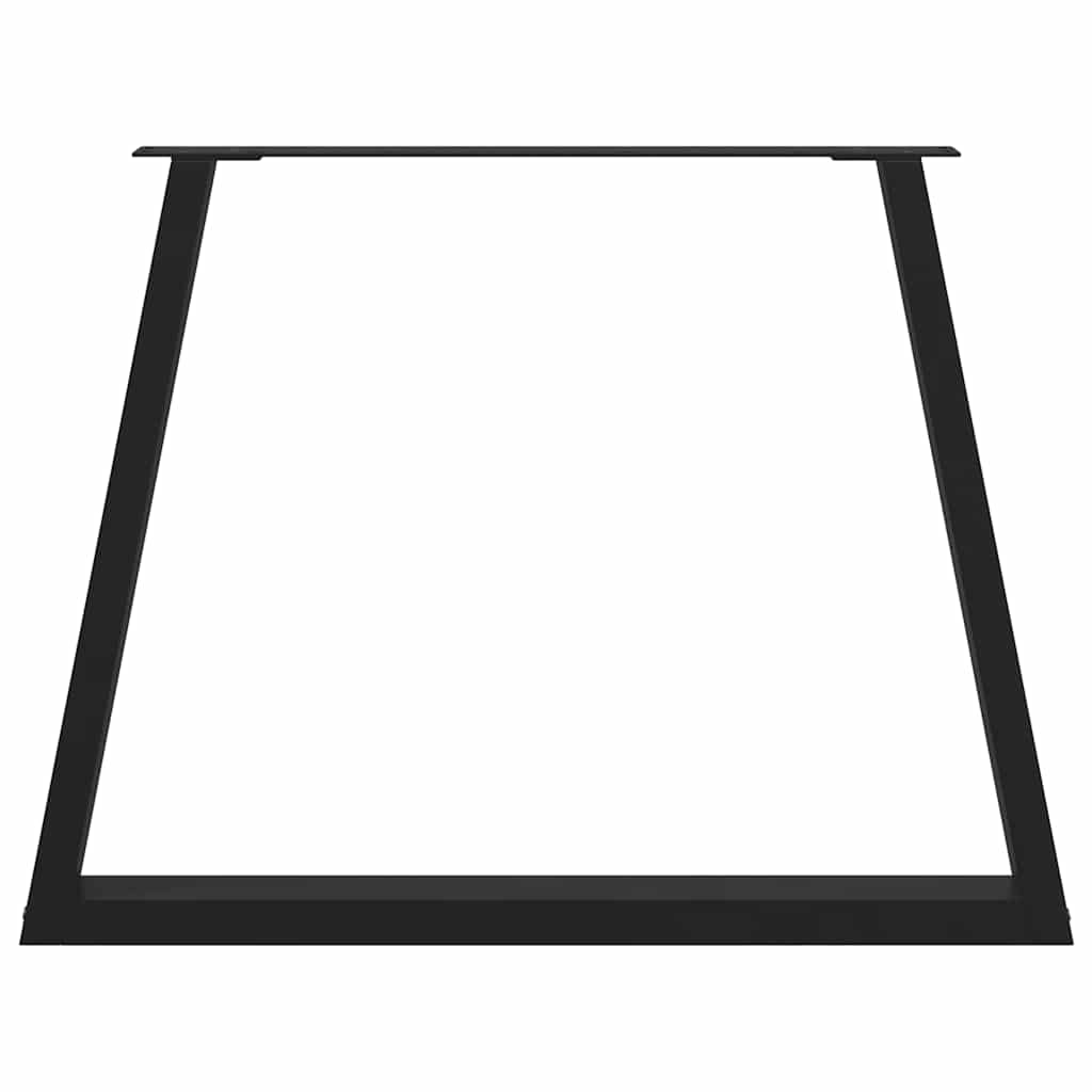 vidaXL Πόδια Τραπεζαρίας Σχήματος V 3 τεμ. Μαύρο 100x (72-73,3) εκ. Ατσάλι