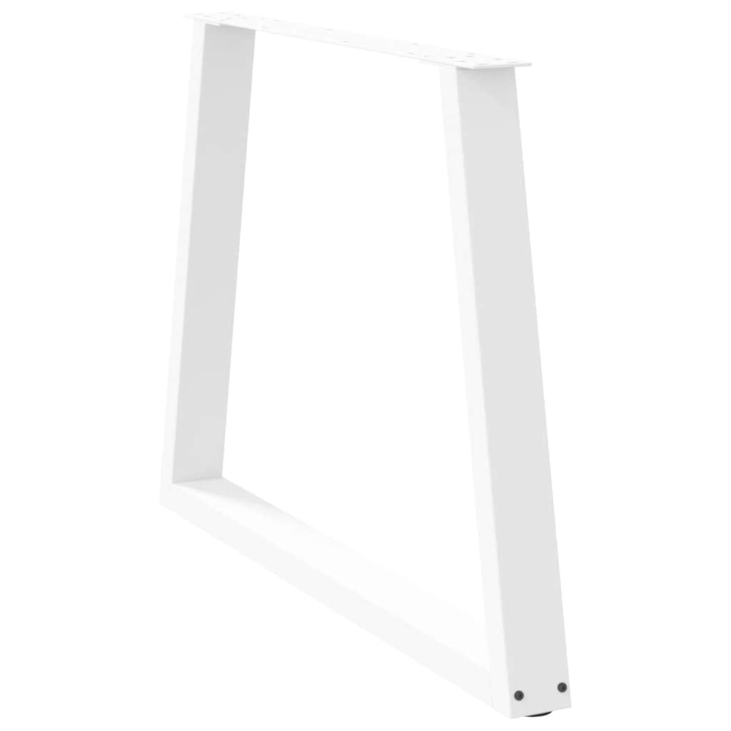 vidaXL Πόδια Τραπεζαρίας Σχήματος V 3 τεμ. Λευκά 100x (72-73,3) εκ. Ατσάλι