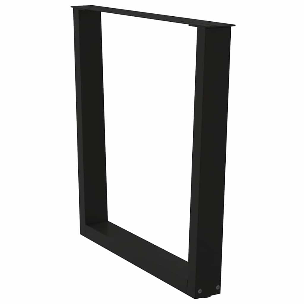 vidaXL Πόδια Τραπεζαρίας Σχήματος V 2 τεμ. Μαύρο 90x(72-73,3) εκ. Ατσάλι