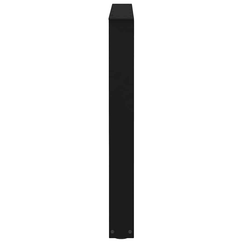 vidaXL Πόδια Τραπεζαρίας Σχήματος V 2 τεμ. Μαύρο 90x(72-73,3) εκ. Ατσάλι