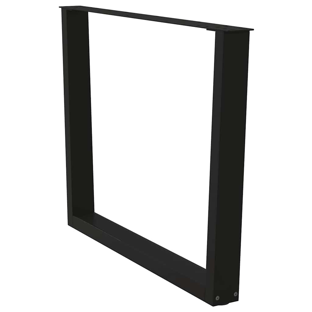 vidaXL Πόδια Τραπεζαρίας Σχήματος V 2 τεμ. Μαύρο 100x (72-73,3) εκ. Ατσάλι