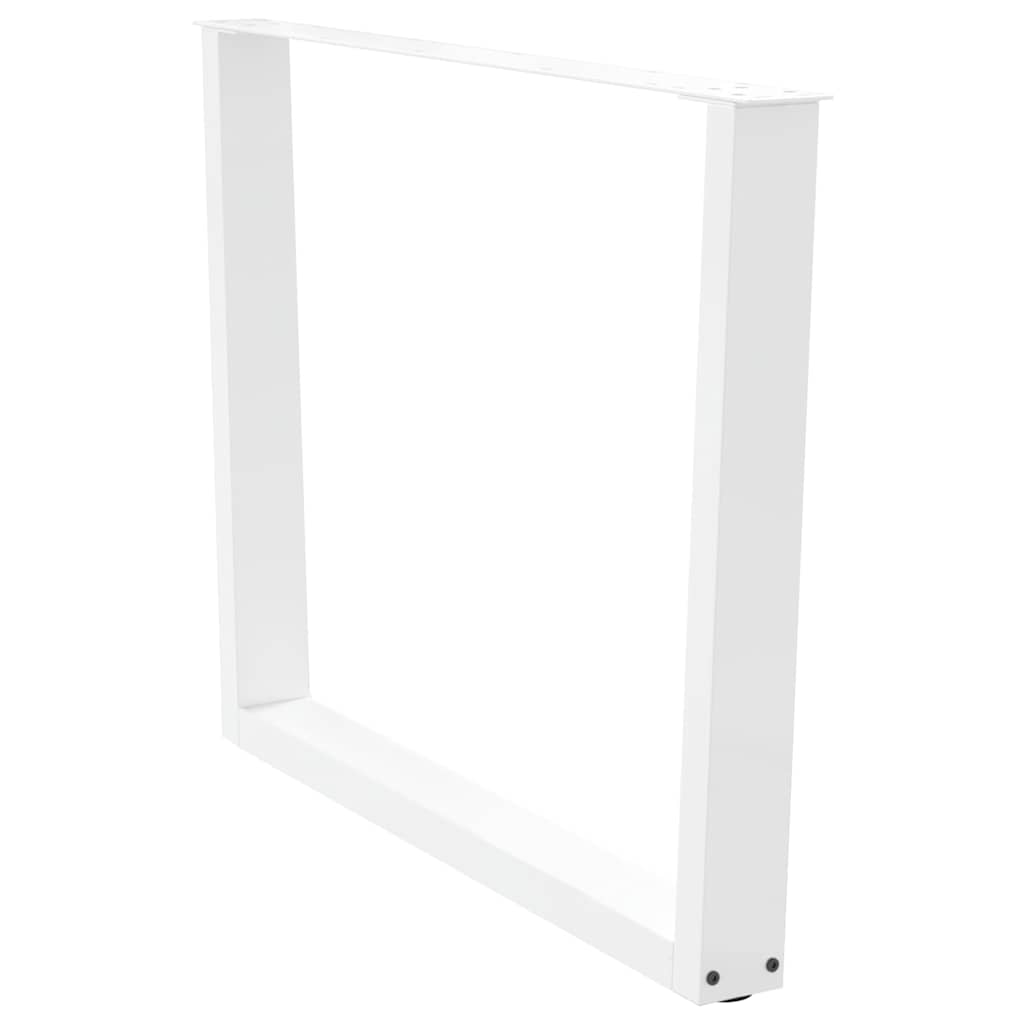 vidaXL Πόδια Τραπεζαρίας Σχήματος V 2 τεμ. Λευκά 100x (72-73,3) εκ. Ατσάλι