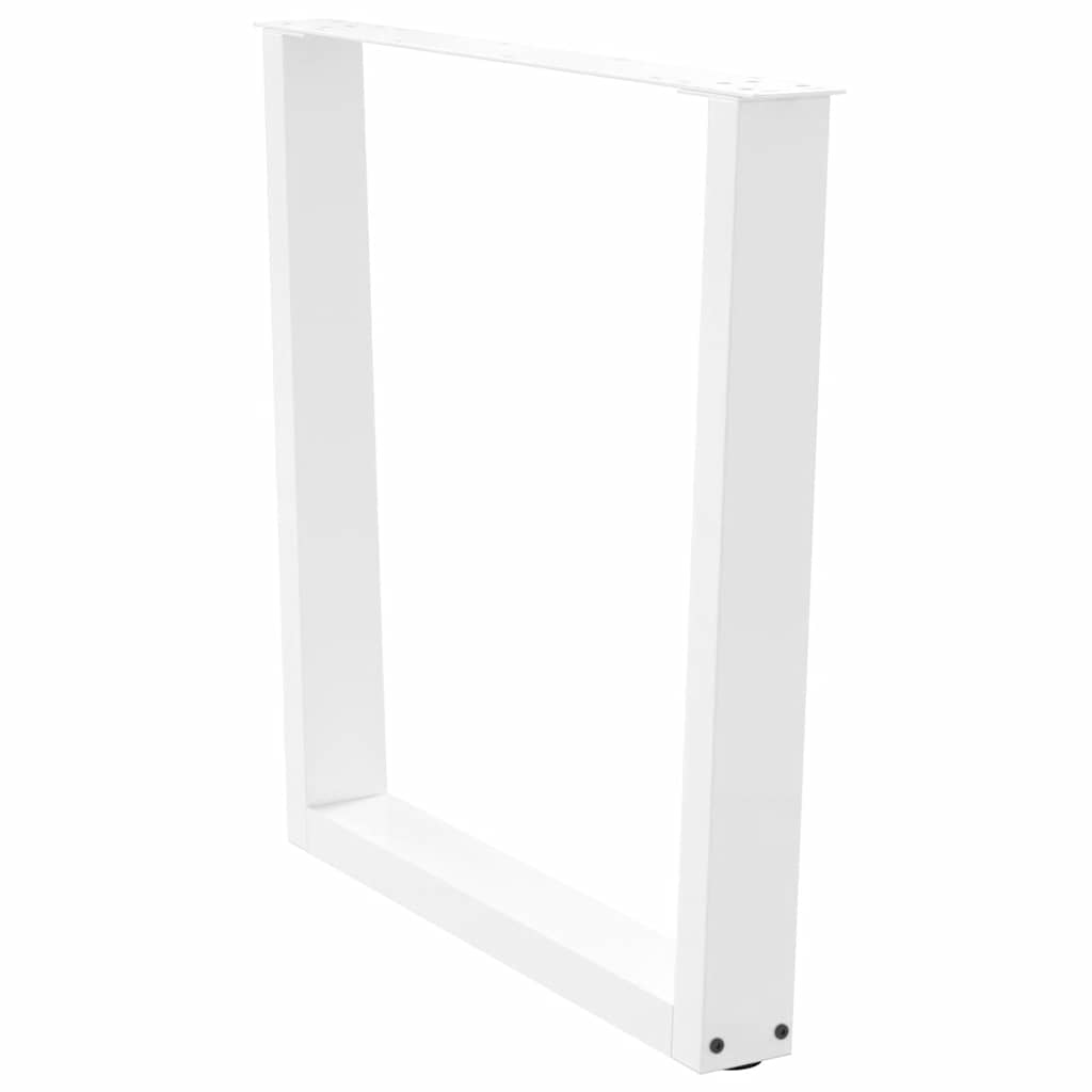 vidaXL Πόδια Τραπεζαρίας Σχήματος V 3 τεμ. Λευκά 90x(72-73,3) εκ. Ατσάλι