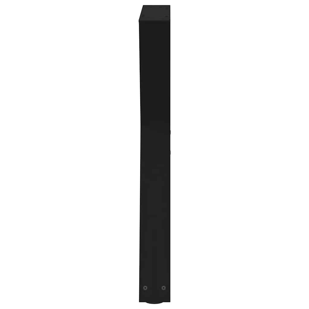 vidaXL Πόδια Τραπεζαρίας 2 τεμ. Μαύρο 60x(72-73,3) εκ. Ατσάλι