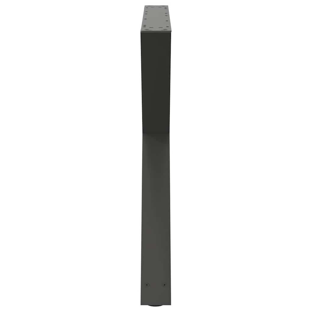 vidaXL Πόδια Τραπεζαρίας 2 τεμ. Ανθρακί 90x(72-73,3) εκ. Ατσάλι