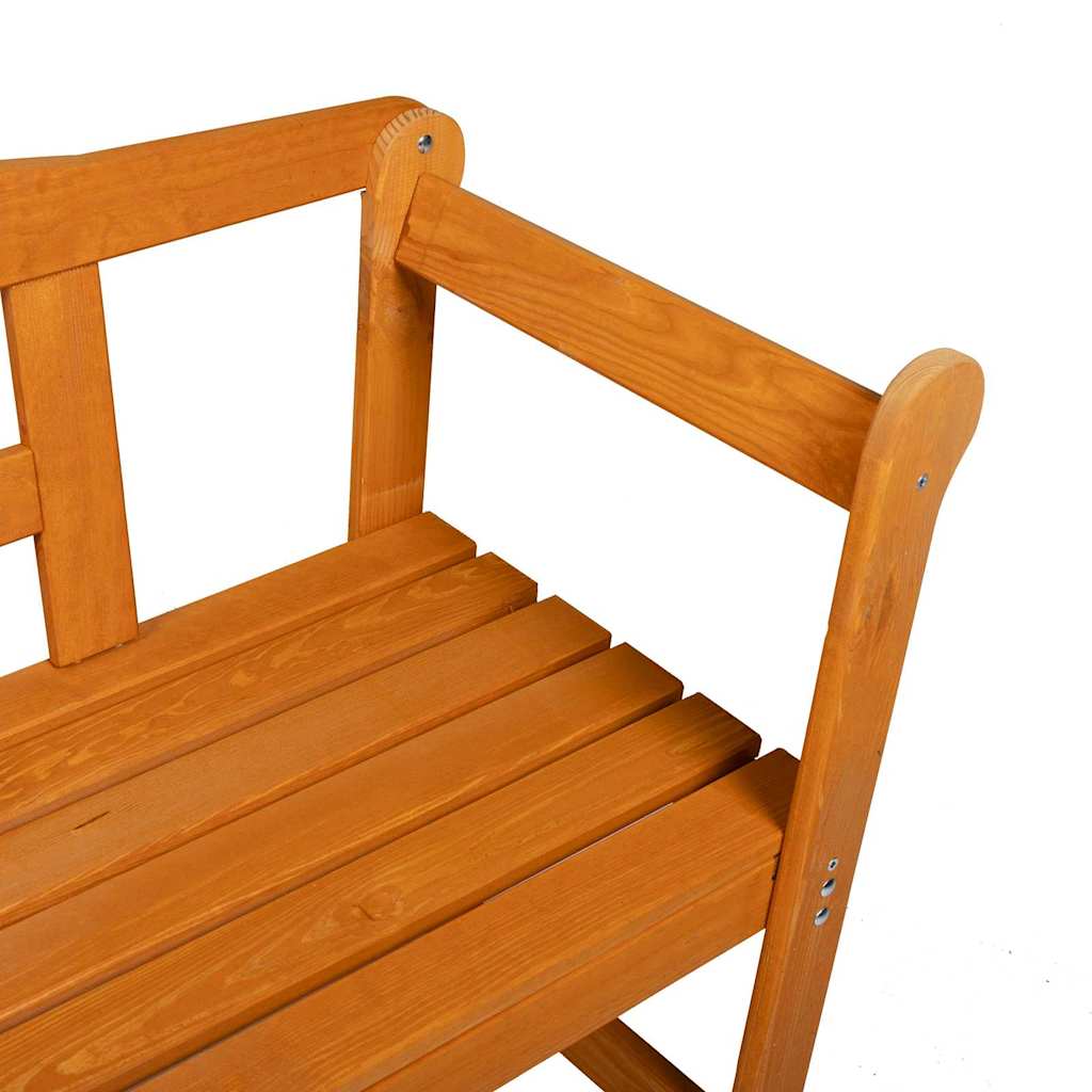 vidaXL Εξωτερικός πάγκος Καφέ 119 x 44 x 76 εκ. Στερεά ξυλεία πεύκου