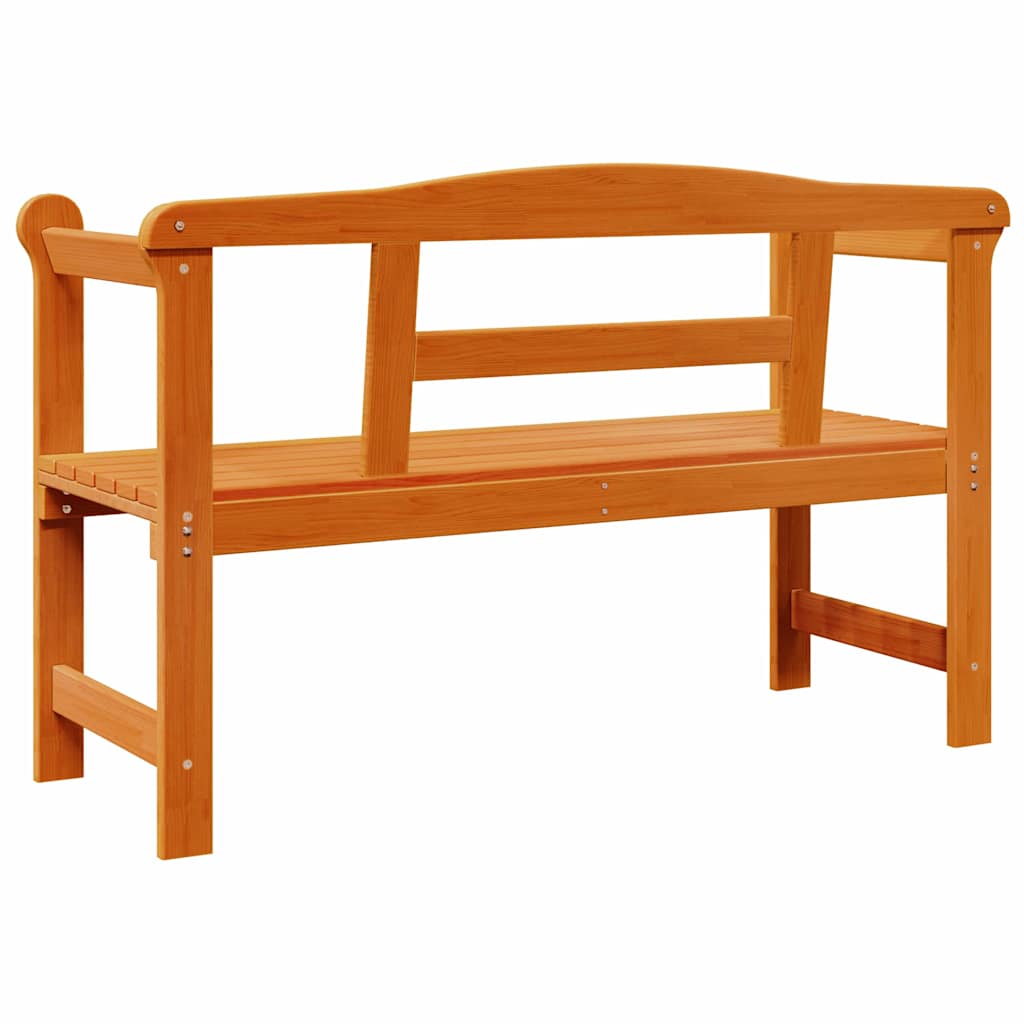 vidaXL Εξωτερικός πάγκος Καφέ 119 x 44 x 76 εκ. Στερεά ξυλεία πεύκου