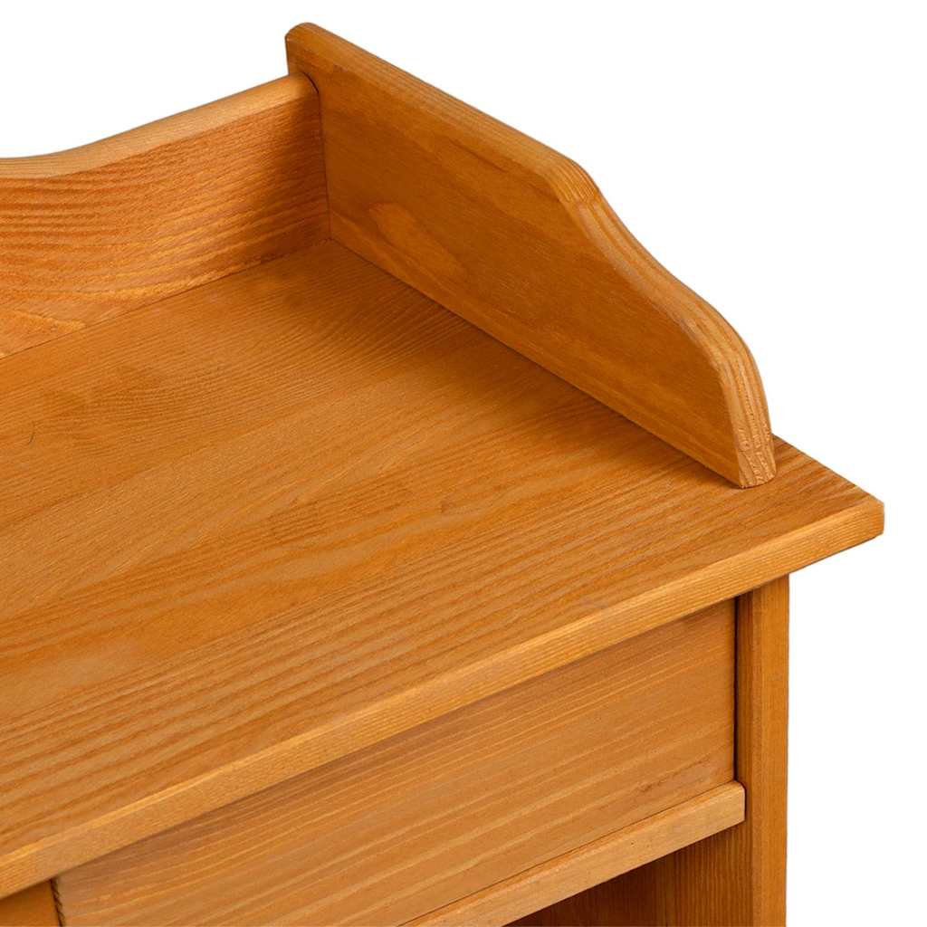 vidaXL Ράφι Κρασιού 90x60x30 εκ Συμπαγές Ξύλο Πεύκου