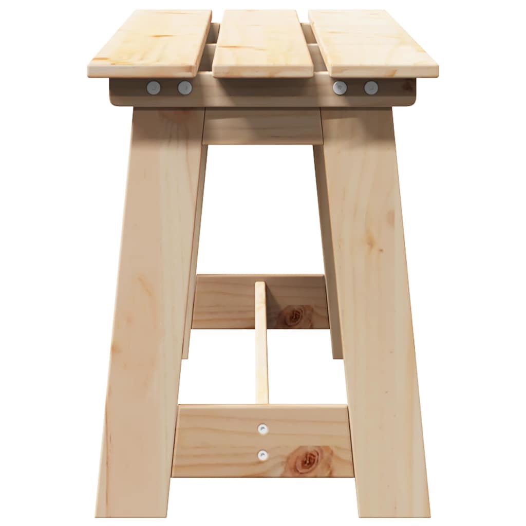 vidaXL Εξωτερικός πάγκος Καφέ 119 x 35 x 47 εκ. Μασίφ ξύλο πεύκου