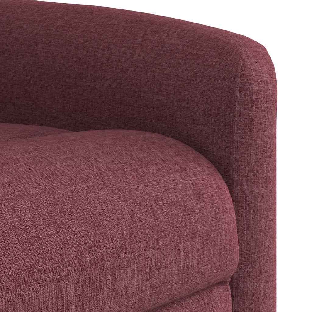 vidaXL Πολυθρόνα Ανακλινόμενη με Ανύψωση Μπορντό Υφασμάτινη