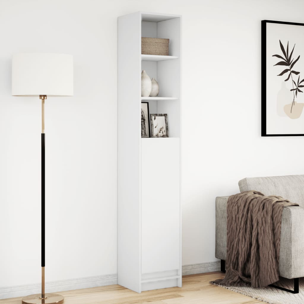 vidaXL Μπουφές με Φώτα LED Λευκός 36x32,5x200 εκ. Επεξεργασμένο Ξύλο