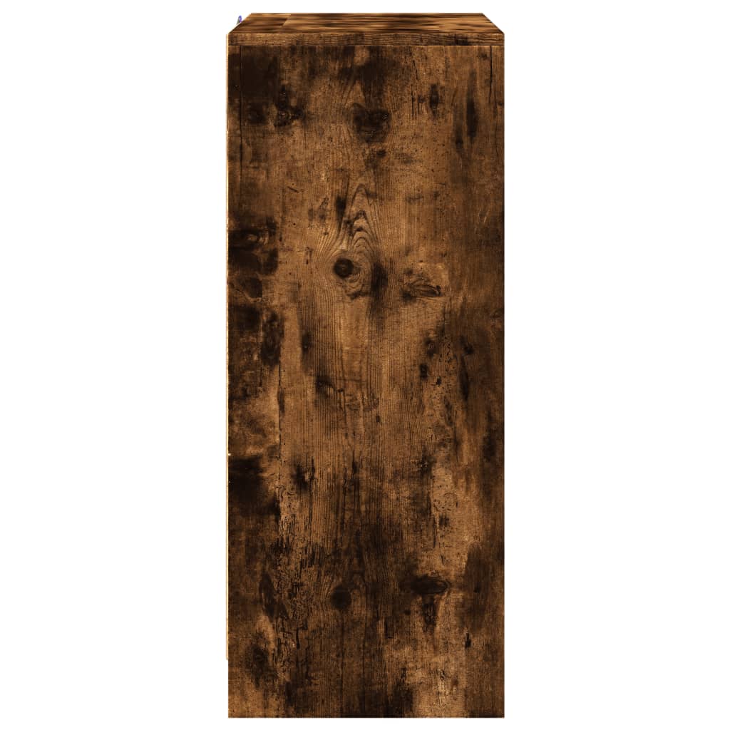 vidaXL Ντουλάπι με Φώτα LED Δρυς 77x34x85 εκ. Επεξεργασμένο Ξύλο