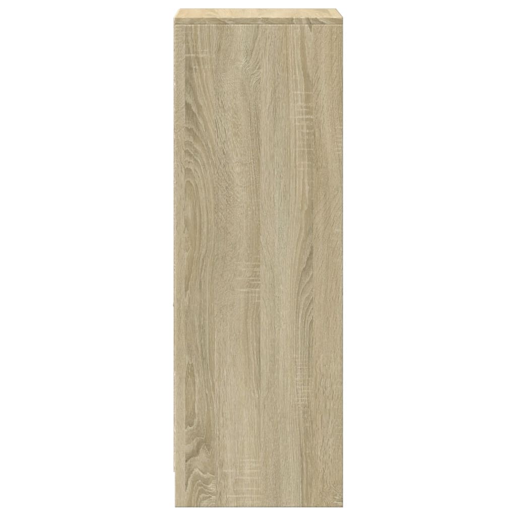 vidaXL Ντουλάπι με Φώτα LED Sonoma Δρυς 38x34x100εκ Επεξεργασμένο Ξύλο