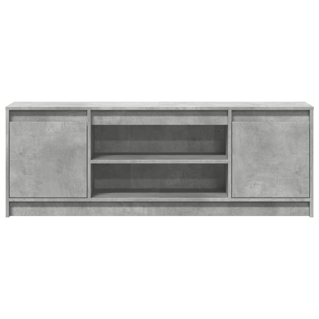 vidaXL Έπιπλο Τηλεόρασης με LED Γκρι Σκυρ. 139,5x34x50 εκ. Επεξ. Ξύλο