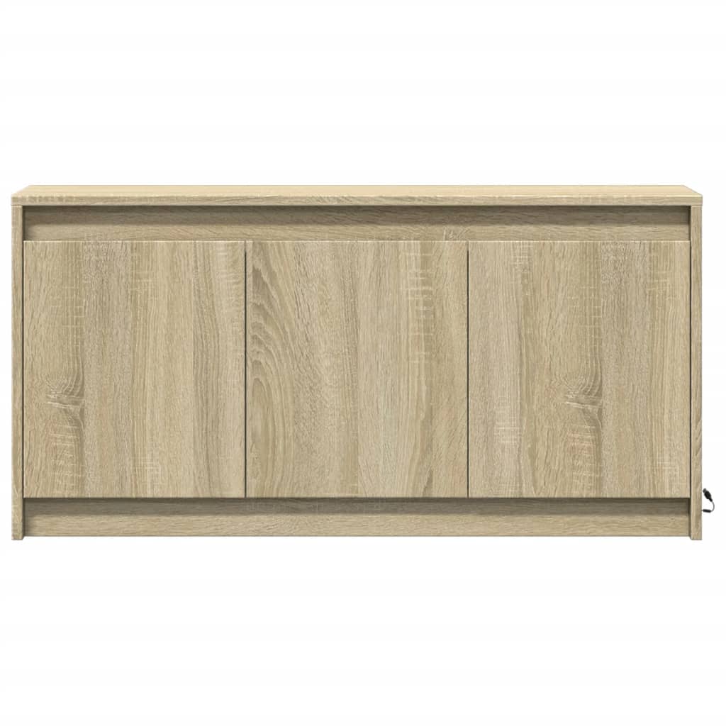 vidaXL Έπιπλο Τηλεόρασης με LED Sonoma Δρυς 100x34x50 εκ. Επεξ. Ξύλο