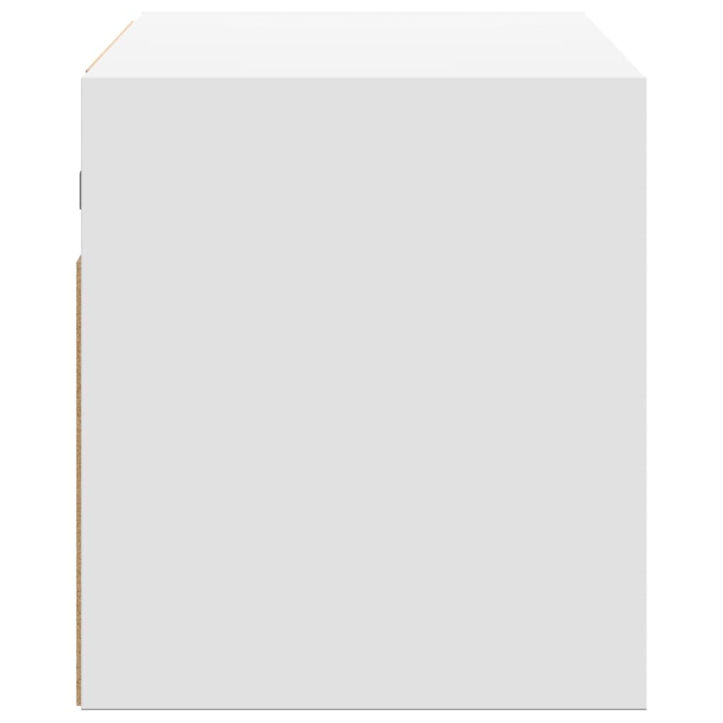 vidaXL Έπιπλο Τοίχου Τηλεόρασης με LED Λευκό 80x31x35 εκ.