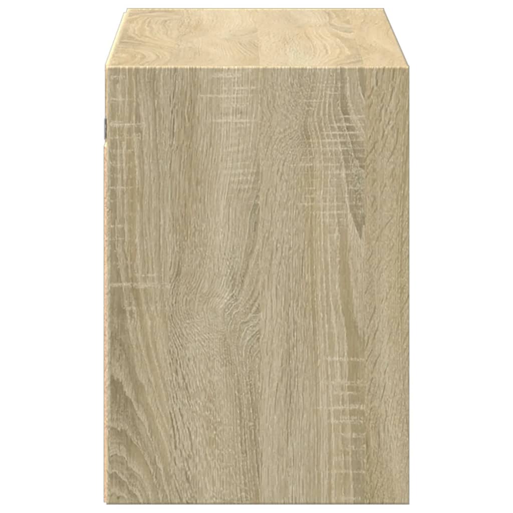 vidaXL Έπιπλο Τοίχου Τηλεόρασης με LED Sonoma Δρυς 100x31x45 εκ.