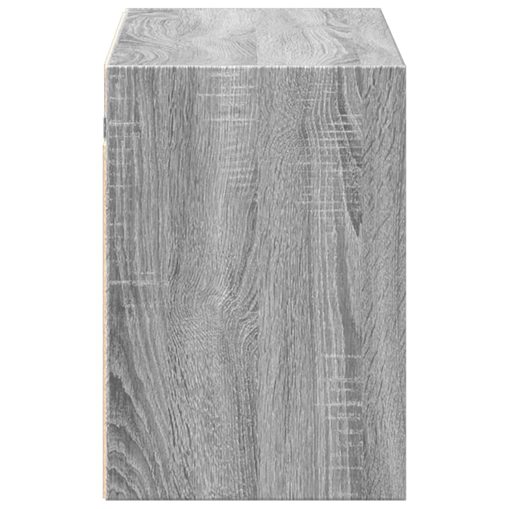 vidaXL Έπιπλο Τοίχου Τηλεόρασης με LED Γκρι Sonoma 100x31x45 εκ.