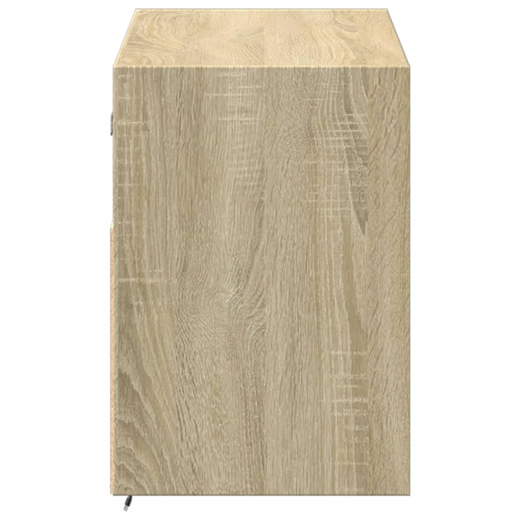 vidaXL Έπιπλο Τοίχου Τηλεόρασης με LED Sonoma Δρυς 100x31x45 εκ.