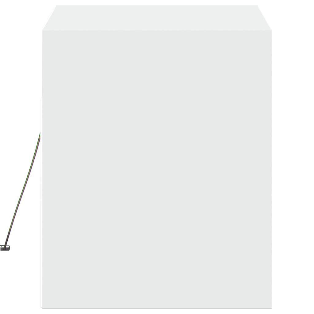 vidaXL Έπιπλο Τοίχου Τηλεόρασης με LED Λευκό 80x31x38 εκ.