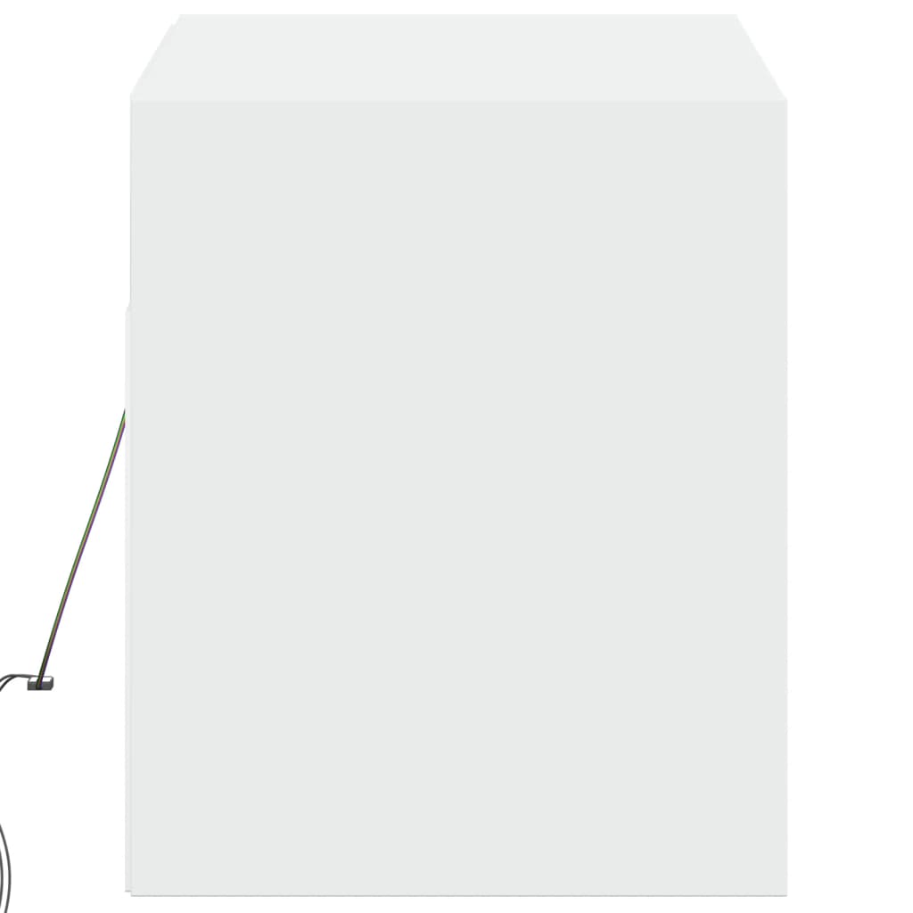 vidaXL Έπιπλο Τοίχου Τηλεόρασης με LED Λευκό 100x31x38 εκ.