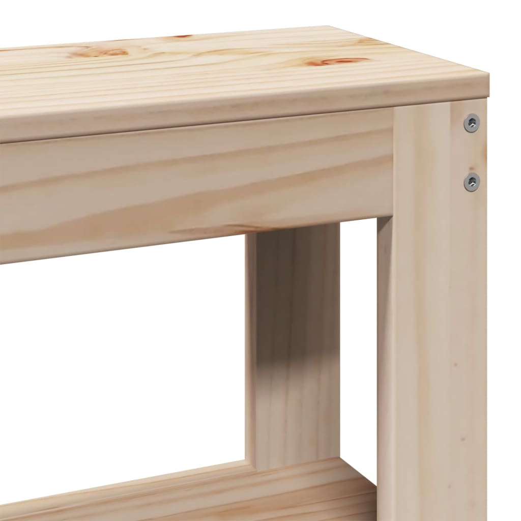 vidaXL Σκελετός Κρεβατιού Χωρίς Στρώμα 140x200 εκ Μασίφ Ξύλο Πεύκου