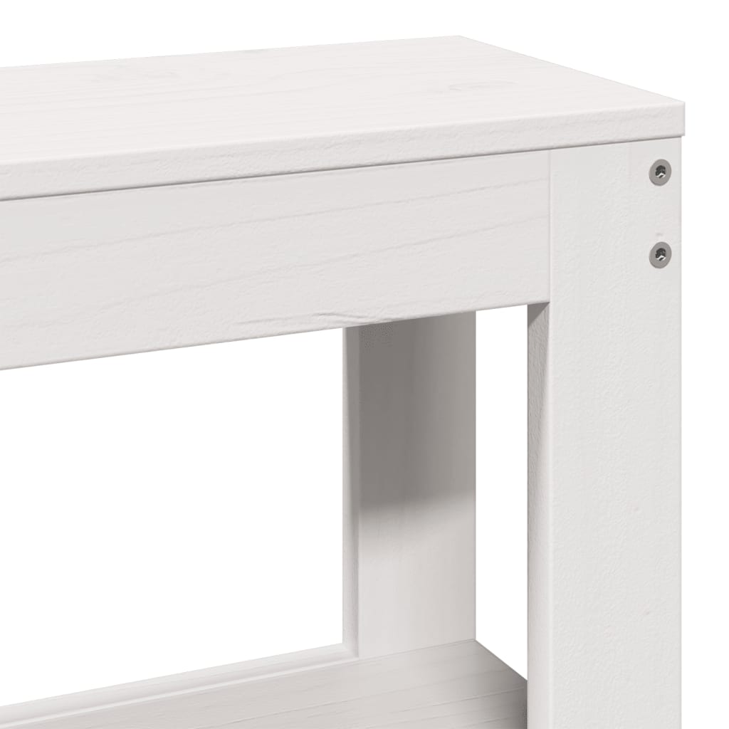 vidaXL Κρεβάτι Ηλικιωμένου με Κεφαλάρι Λευκό 120x200 εκ. Μασίφ Πεύκο