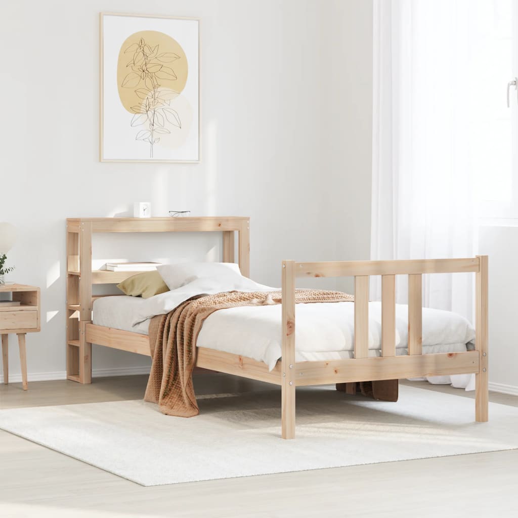vidaXL Πλαίσιο Κρεβατιού Κεφαλάρι 75x190εκ. Μασίφ Πεύκο