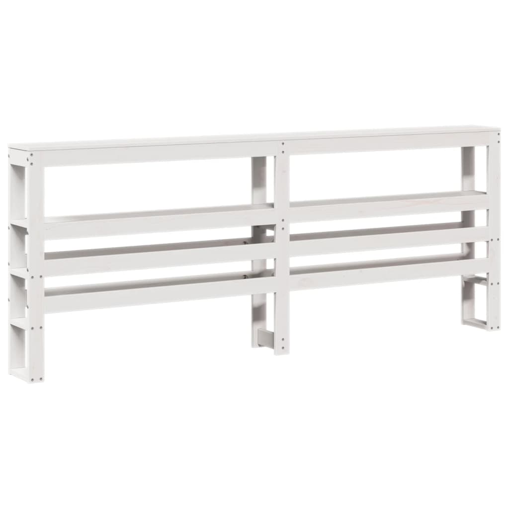 vidaXL Σκελετός Κρεβ. Χωρίς Στρώμα Λευκό 180x200 εκ Μασίφ Πεύκο