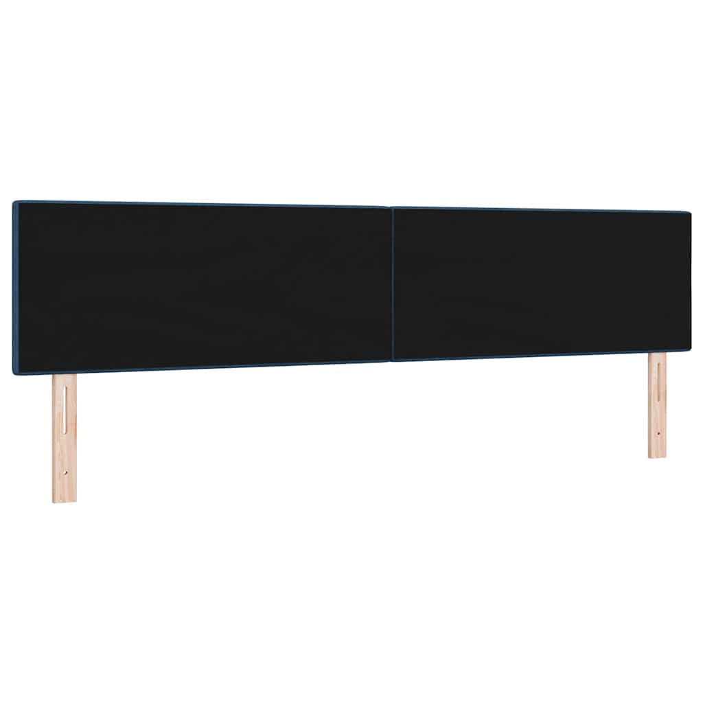 vidaXL LED κεφαλάρι με LED ταινίες φωτός Μπλε 200 cm ύφασμα