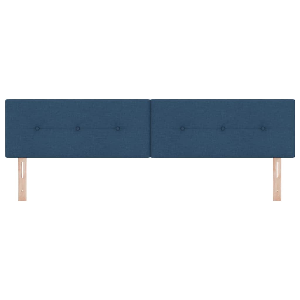 vidaXL LED κεφαλάρι με LED ταινίες φωτός Μπλε 200 cm ύφασμα