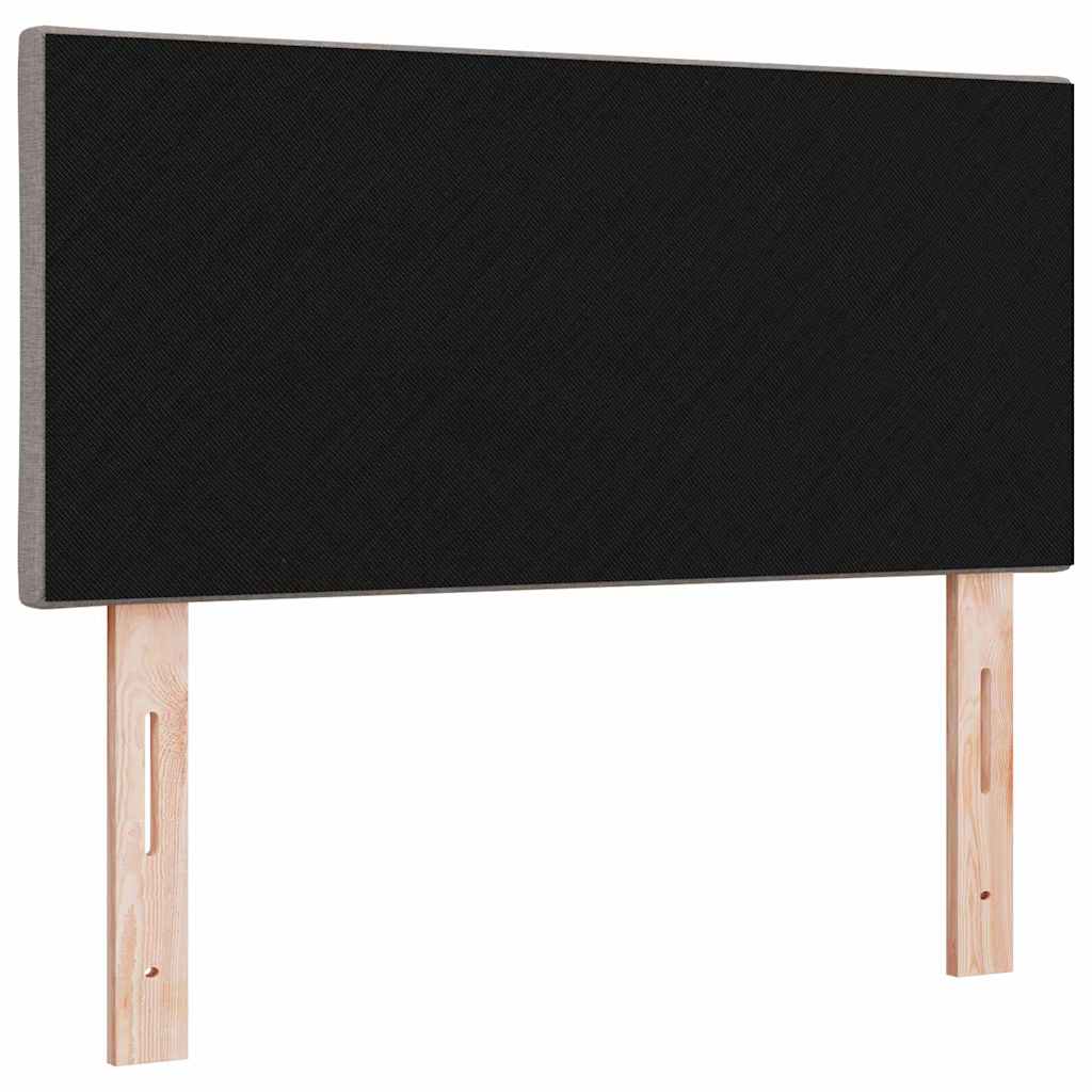 vidaXL LED κεφαλάρι Ανοιχτό γκρι 90 cm ύφασμα