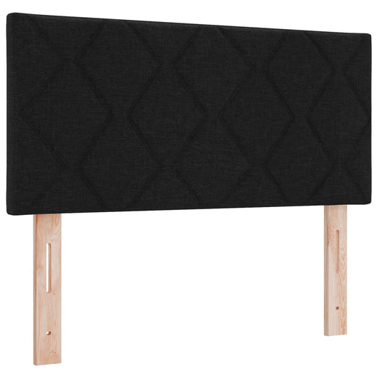 vidaXL LED κεφαλάρι Μαύρο 100 cm ύφασμα
