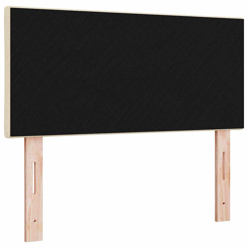 vidaXL LED κεφαλάρι Κρεμ 100 cm ύφασμα