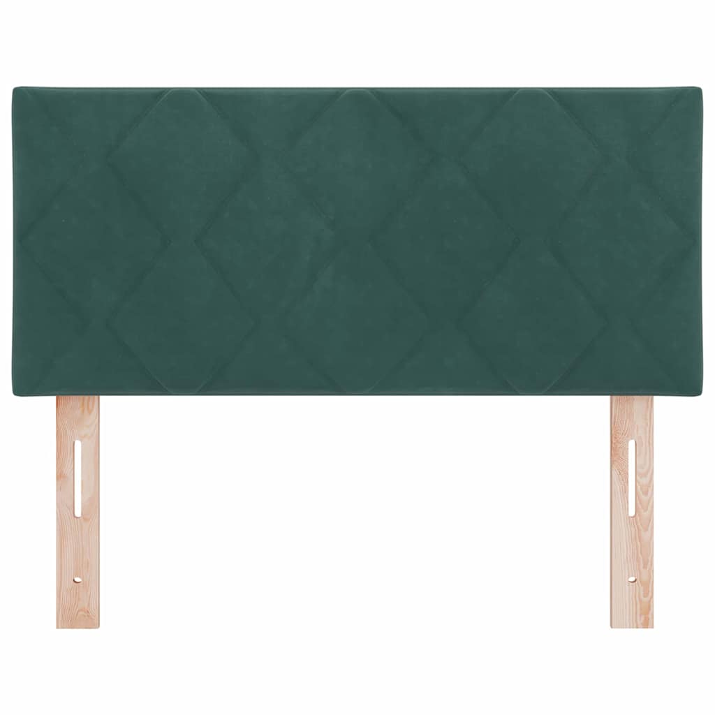 vidaXL LED κεφαλάρι Σκούρο Πράσινο 100 cm Βελούδο