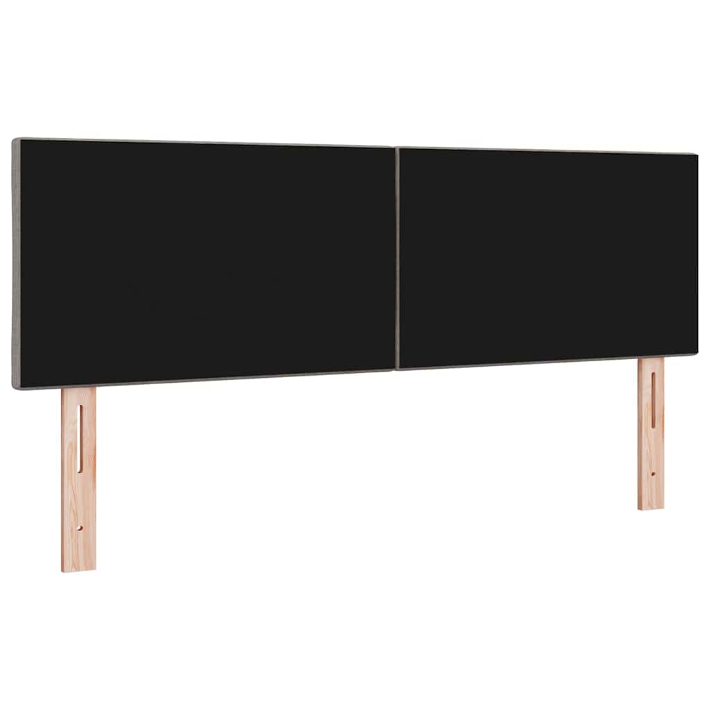 vidaXL LED κεφαλάρι Taupe ύφασμα
