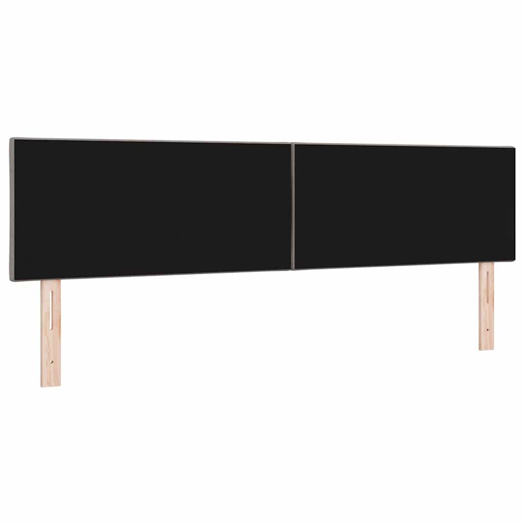 vidaXL LED κεφαλάρι Taupe ύφασμα